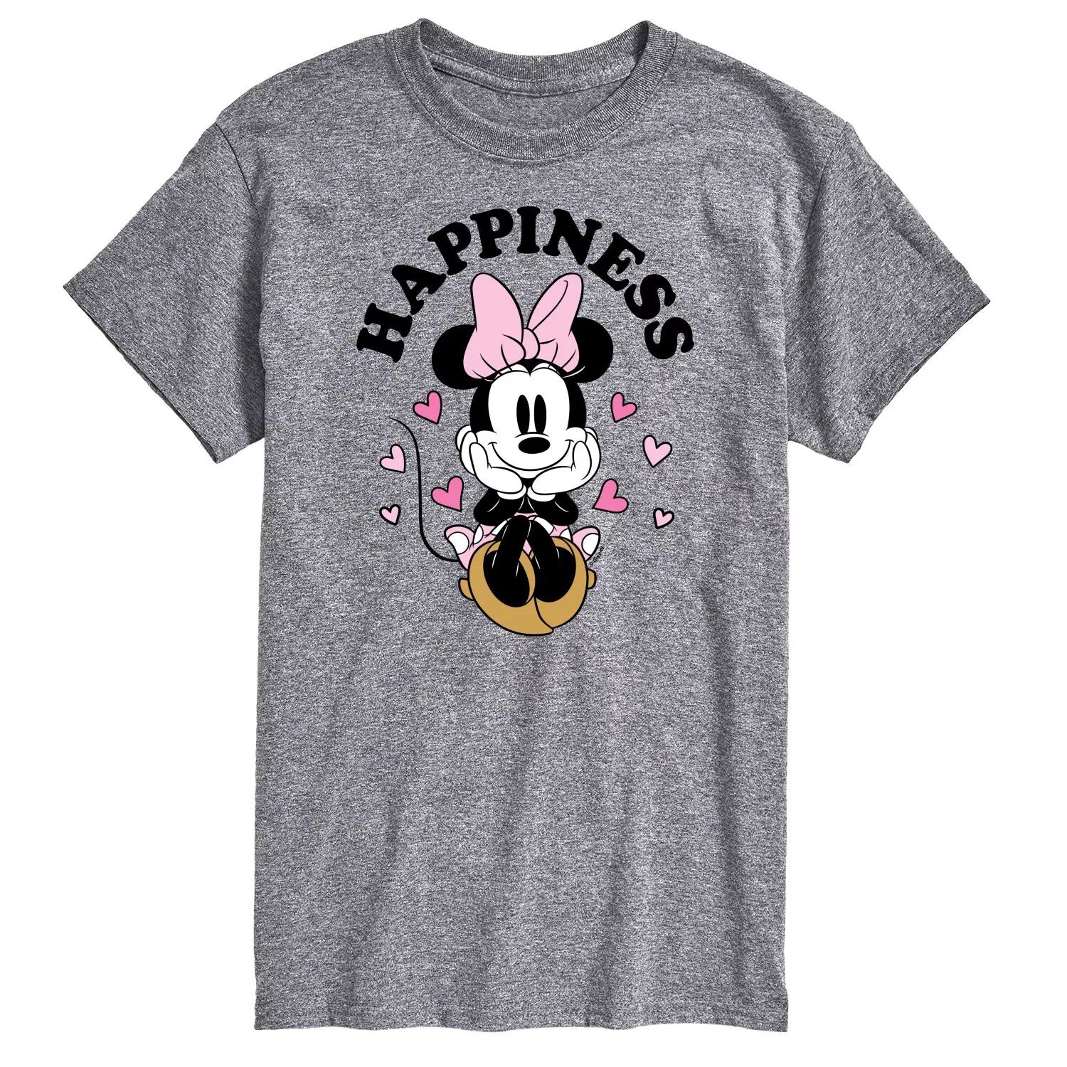 

Мужская футболка с рисунком Disney's Minnie Mouse Happiness