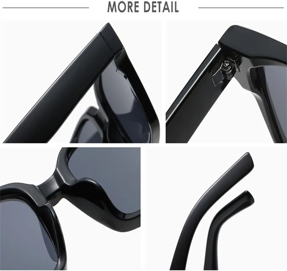 

Ретро солнцезащитные очки с черными линзами для женщин, модные прямоугольные очки для мужчин, для активного отдыха, защита от УФ-излучения UV400 KTUCN, Leopard