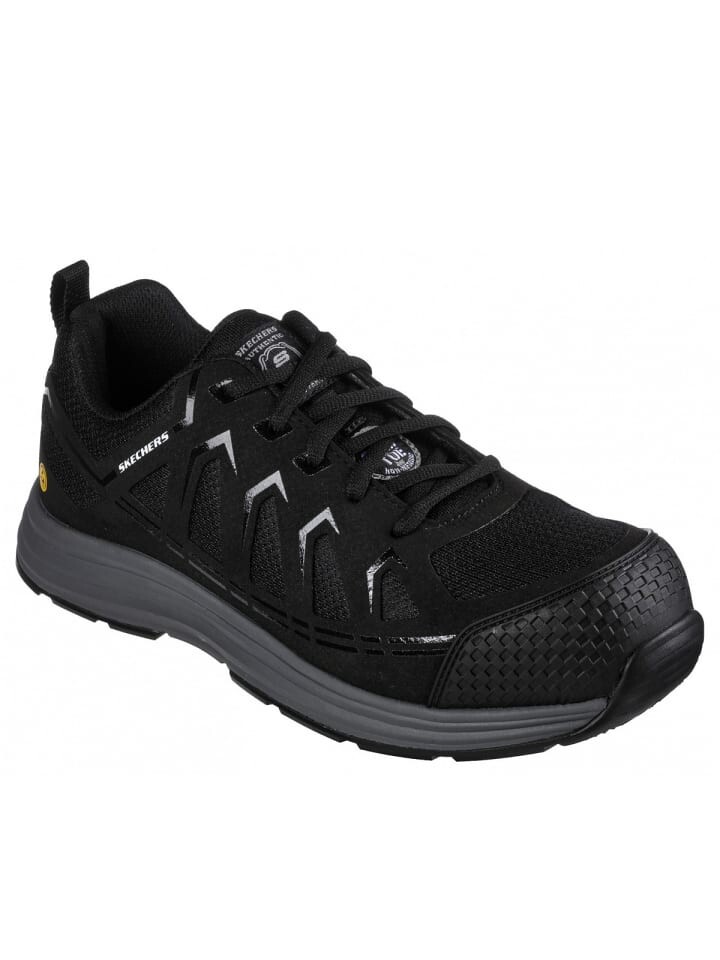 

Туфли на шнуровке Skechers Footwear sportlicher Schnürer Works mit Stahlkappe, черный