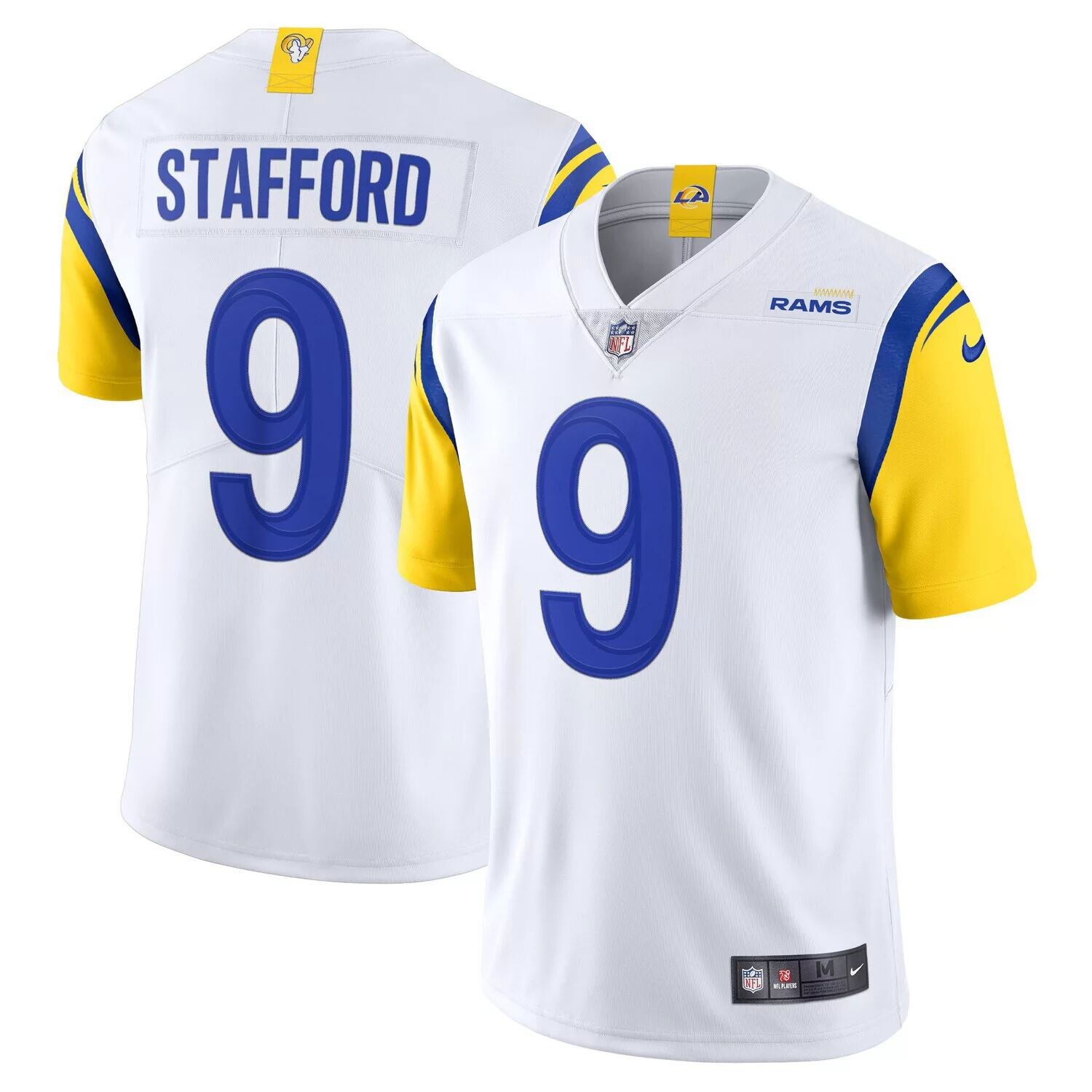 Мужская белая майка Мэтью Стаффорда Los Angeles Rams Alternate Vapor Limited Nike — фото 4