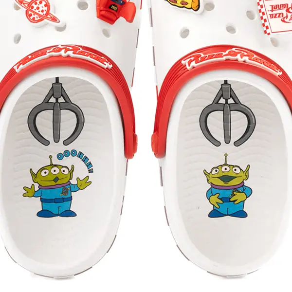 Сабо Toy Story Crocs Pizza Planet Off-Court Clog, белый — фото 2