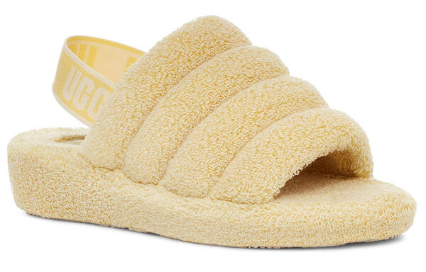 Сандалии fluff yeah terry 'yellow' Ugg, желтый — фото 3