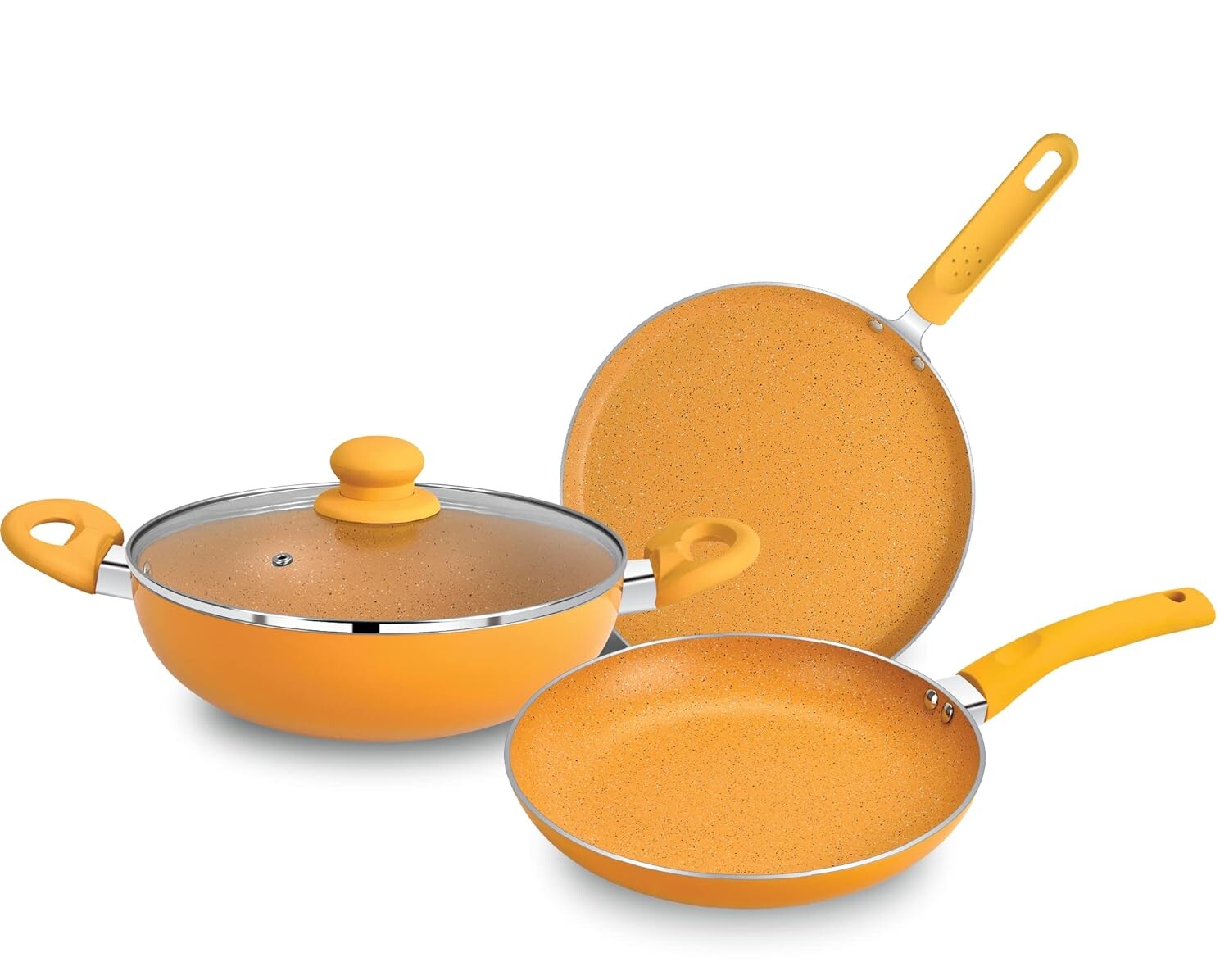 

Набор посуды с антипригарным покрытием Bergner Utensils Kadhai Jazz, 4 предмета