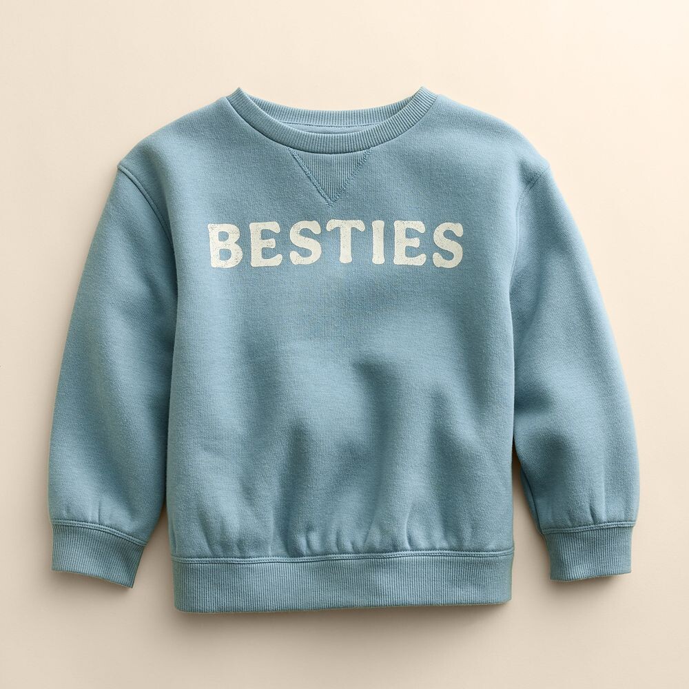 

Толстовка с круглым вырезом для малышей и малышей Little Co. от Lauren Conrad Little Co. by Lauren Conrad, цвет Besties