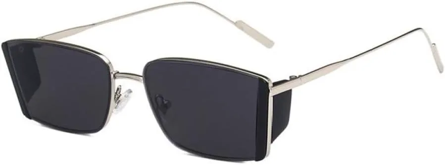 

MUTYNE Винтажные солнцезащитные очки в металлической квадратной оправе для женщин, солнцезащитные очки Shelter, унисекс линзы, женские очки, мужские очки, 1