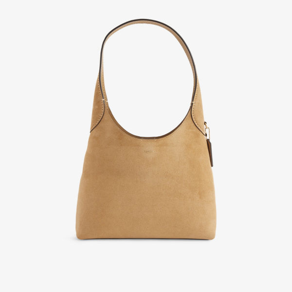 

Сумка на плечо Coach Brooklyn 28 из замши, желтый