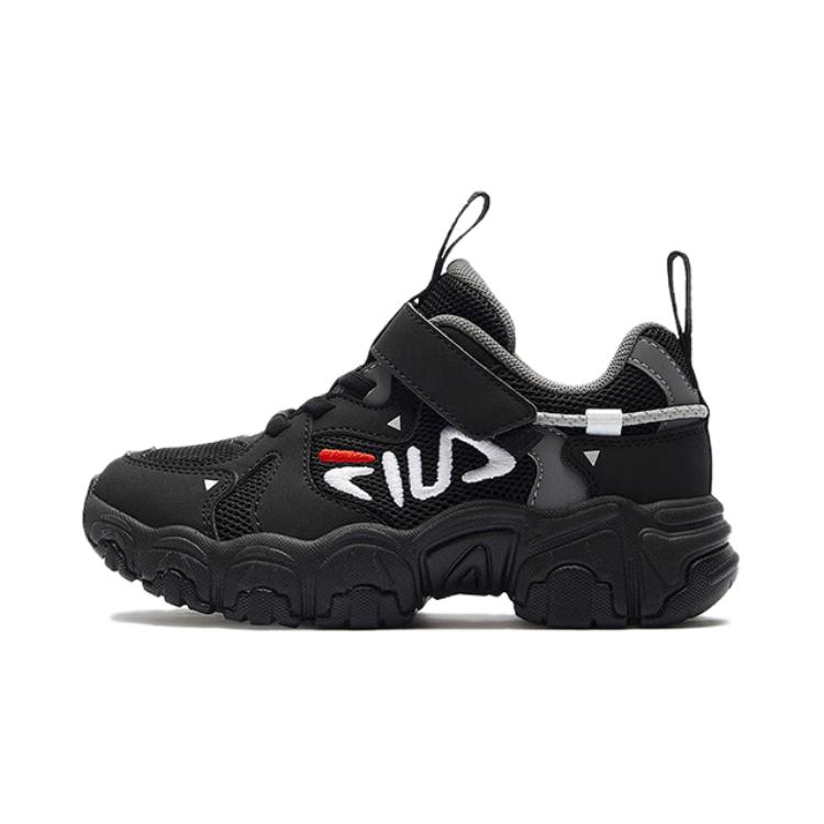 

FILA KIDS Детские кроссовки с низким верхом, устойчивые к истиранию, черного и серого цвета, для детей от 3 до 7 лет