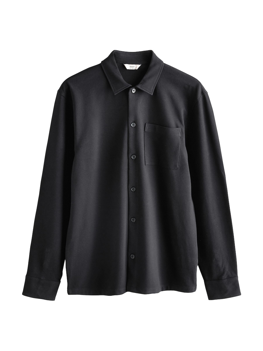 

Рубашка на пуговицах классического кроя Next, черный