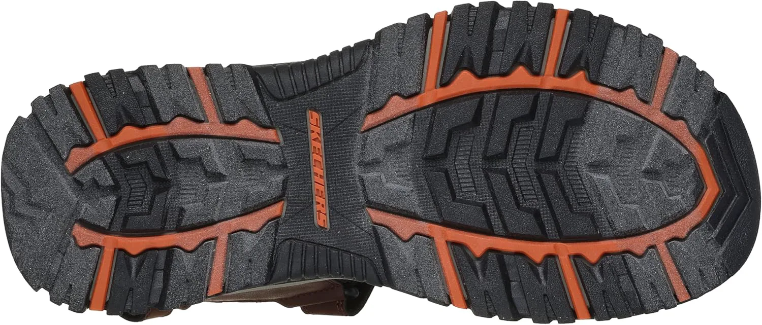 Мужские спортивные сандалии Skechers с ремешком на щиколотке, коричневый — фото 3