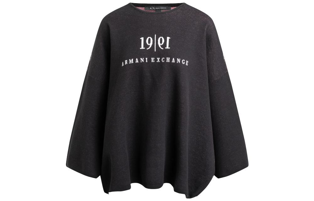 

Женский черный свитер AE Knitwear ARMANI EXCHANGE