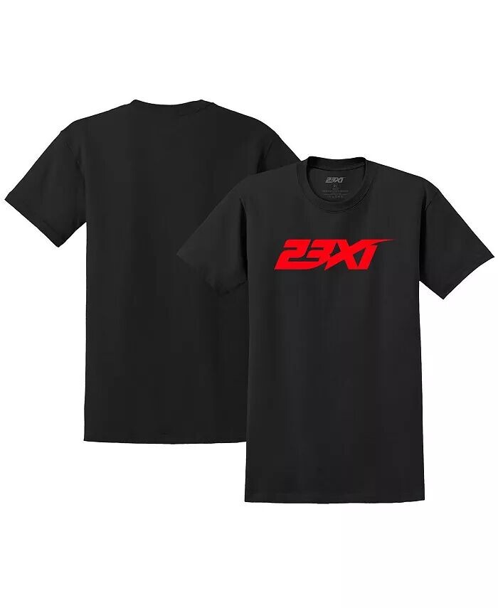 

Мужская черная футболка Tri-Blend с логотипом 23Xi Racing