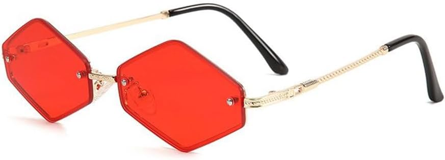 

Модные многоугольные солнцезащитные очки для женщин, персонализированная металлическая оправа в стиле хип-хоп, мужские рыболовные очки с защитой от УФ-излучения UV400 MTZJH, 5