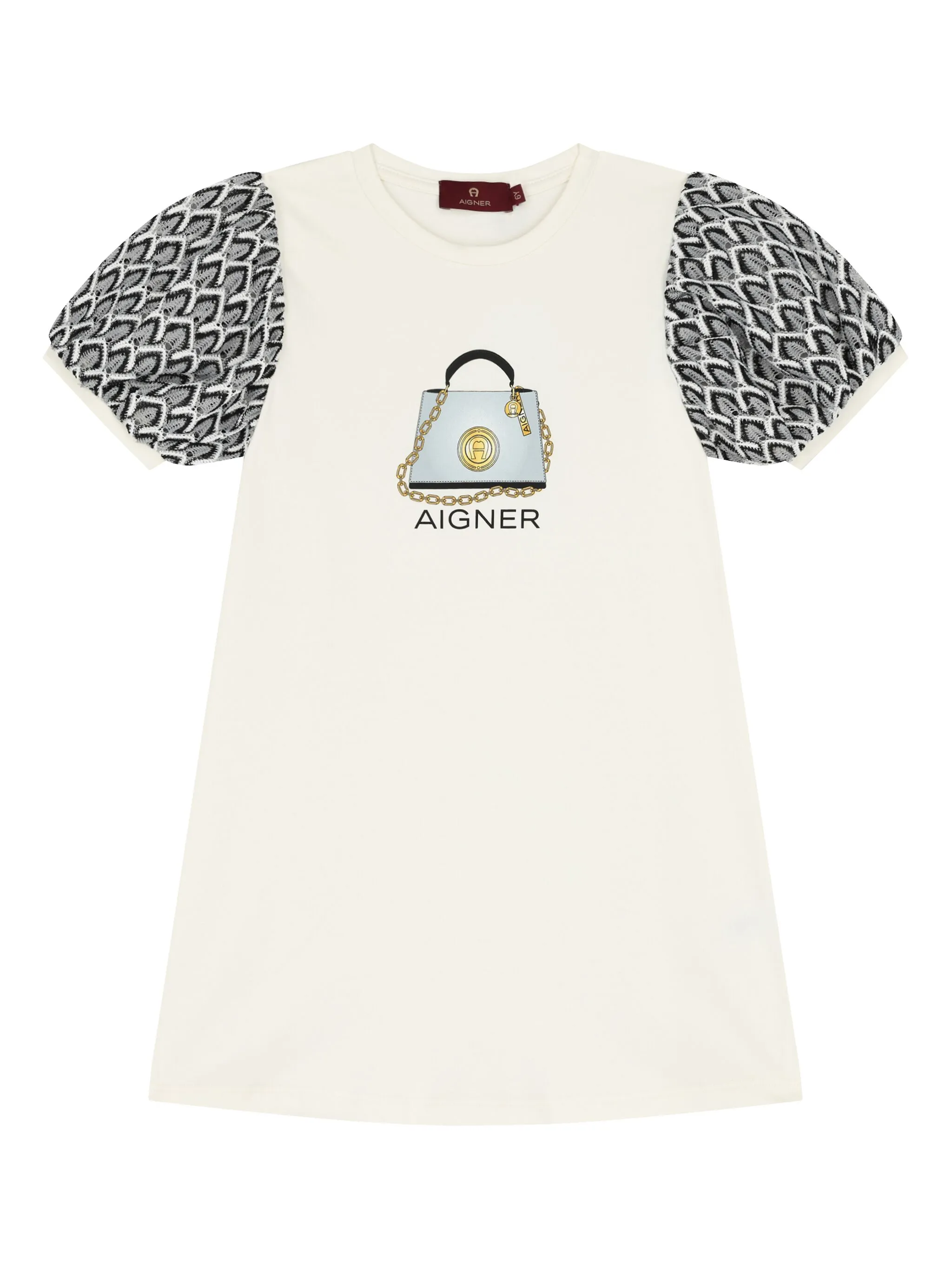 

Платье с принтом Aigner Kids, белый