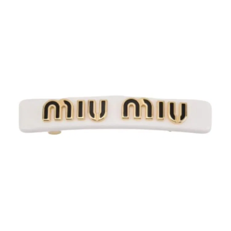 Заколка для волос MIU MIU белая