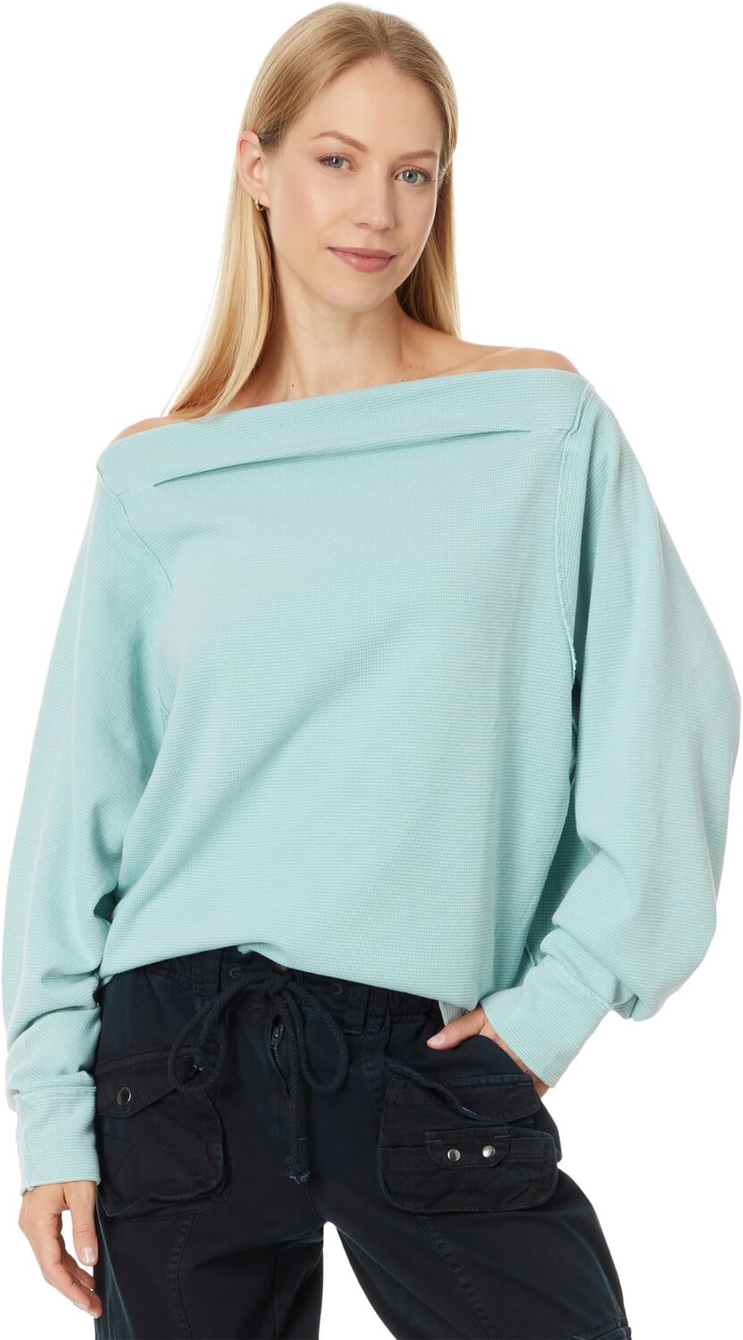 

Толстовка Free People Sammie Thermal, цвет Harbor Grey