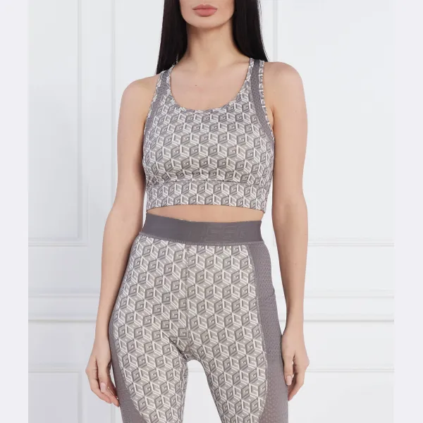 

Облегающий воздушный топ Guess, серый
