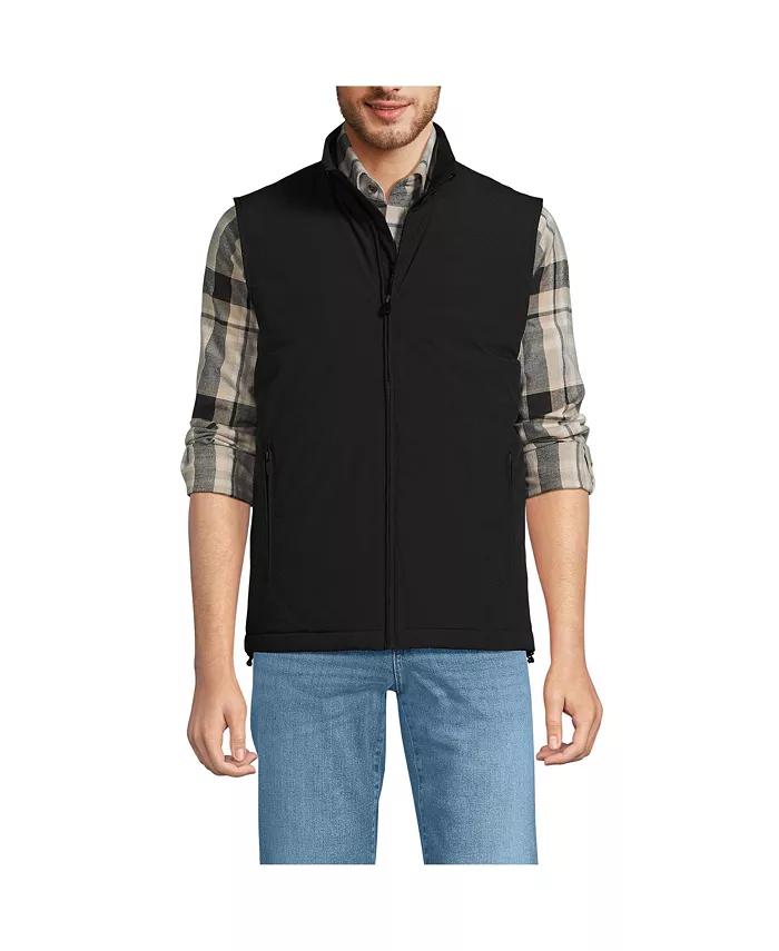 

Мужская утепленная без стежки куртка-жилет Commuter Vest Lands' End, черный