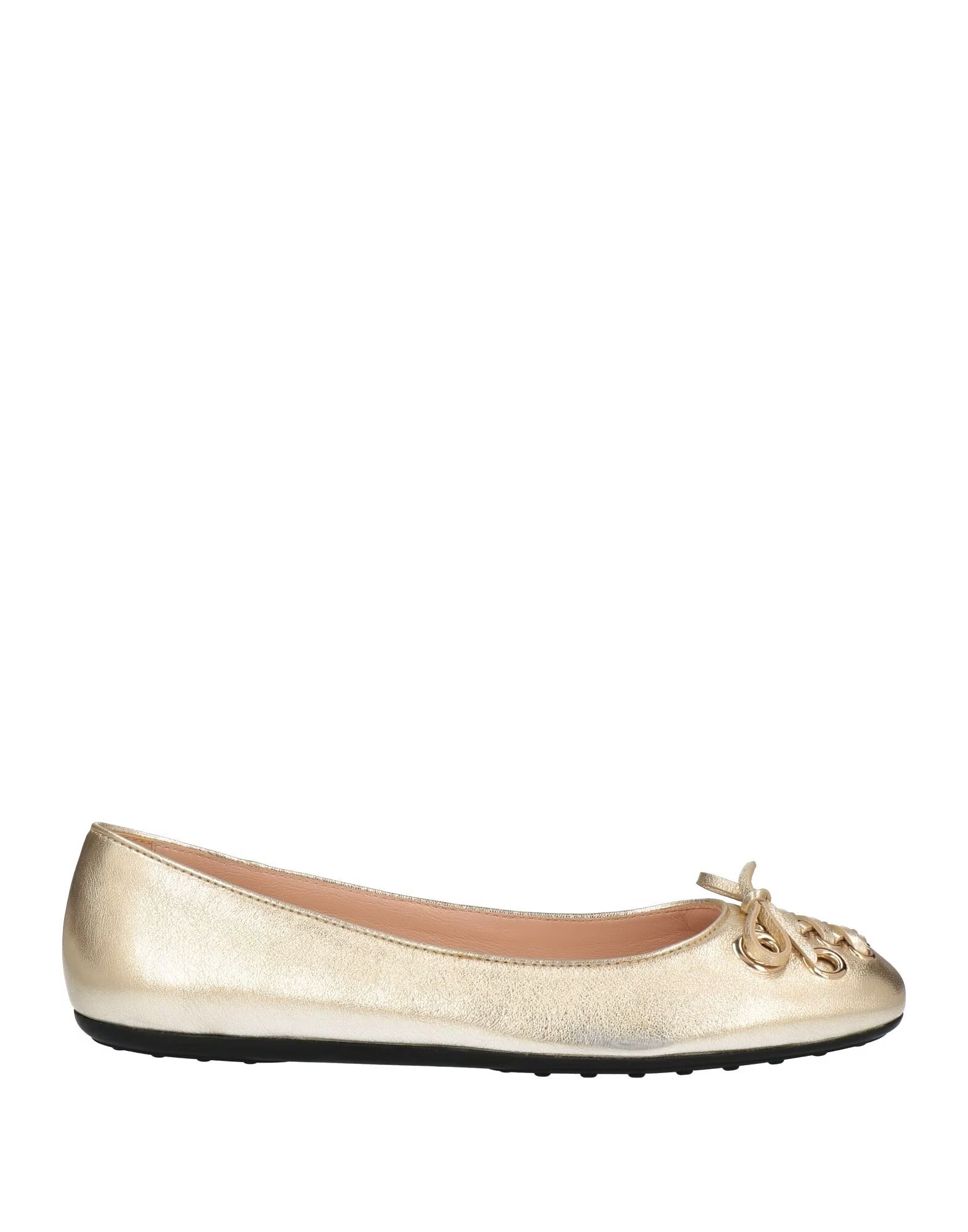 Балетки Tod'S, платиновый