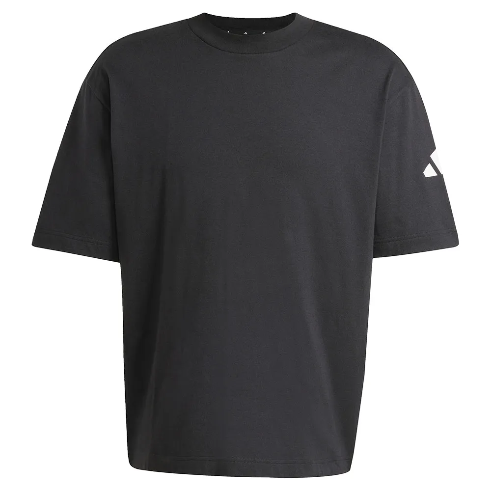 Футболка с коротким рукавом adidas Essentials Loose Fit 3 Bar Logo, черный — фото 3