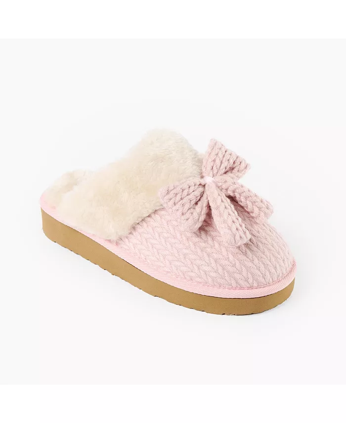 Женские вязаные тапочки Bowelle Scuff Sweater Minnetonka, розовый