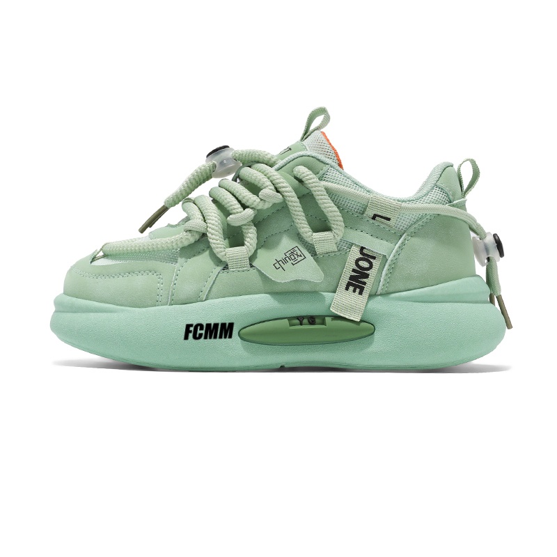 

Нескользящие, дышащие, легкие, амортизирующие низкие детские кроссовки для скейтбординга. Для детей от 3 до 7 лет. FCMM, зеленый