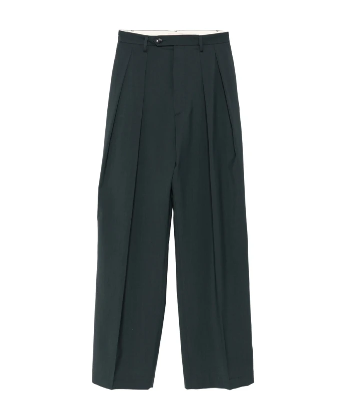 

Темно-Серые плиссированные брюки с застежкой на пуговицу спереди. Barena Venezia, серый