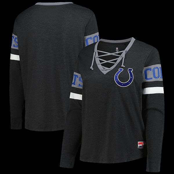 

Женская черная футболка Indianapolis Colts plus size throwback с длинным рукавом New Era, Черный, Женская черная футболка Indianapolis Colts plus size throwback с длинным рукавом New Era