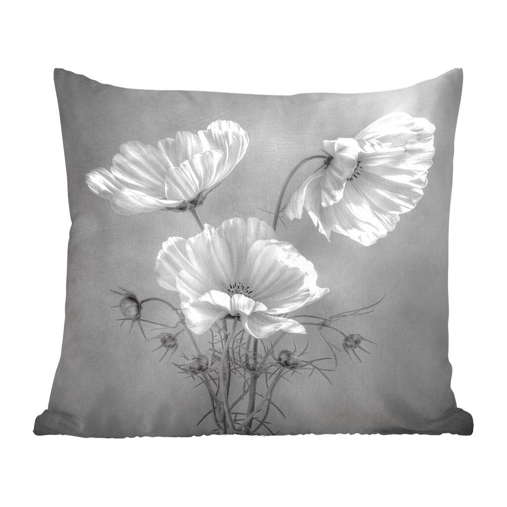 

Декоративная подушка MuchoWow, диванная подушка, декоративная подушка для гостиной, 60 х 60 см, цветы - натюрморт - акварель - чехол на подушку - хлопковая ткань - декоративные наволочки