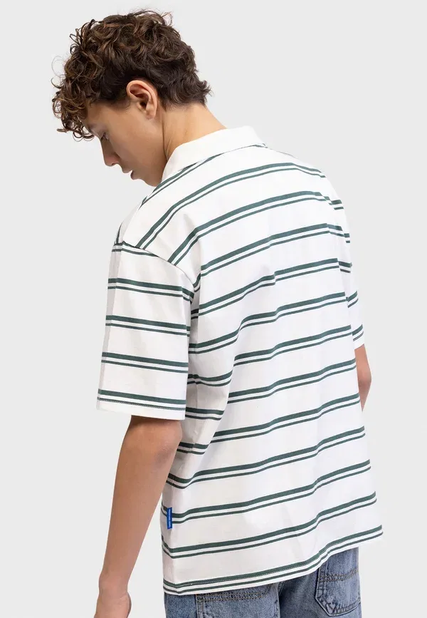 Футболка поло Tetorrey tee oversized fit polo shirt Redefined Rebel, безупречный белый — фото 4