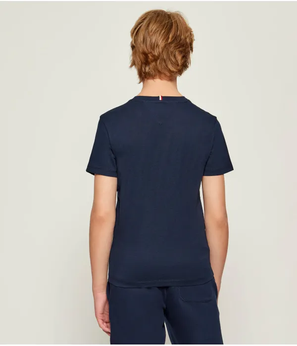 Футболка с подписью Regular fit Tommy Hilfiger, синий — фото 3