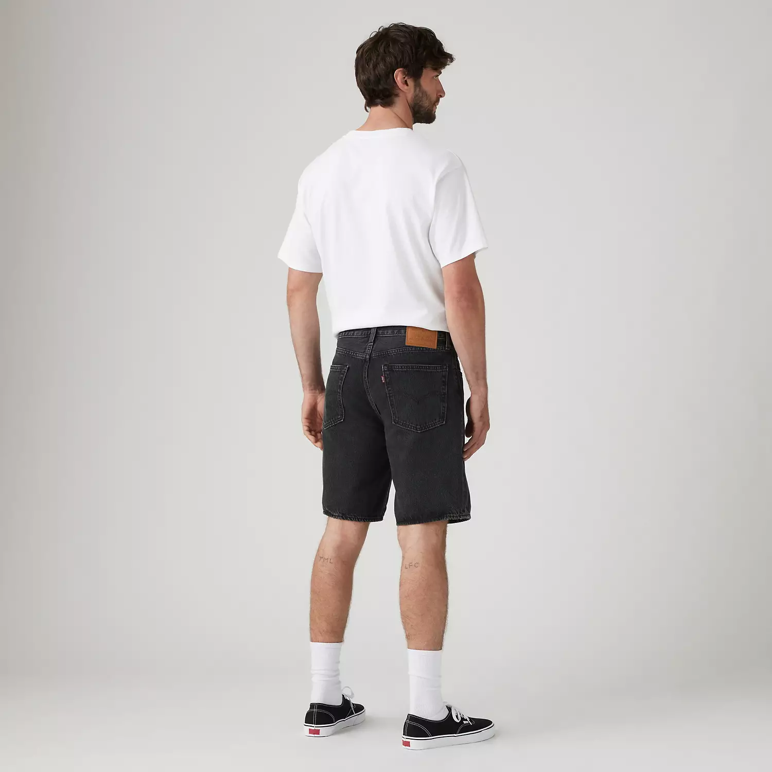 454 Мужские шорты свободного покроя 10 дюймов Levi's, цвет Just Business Shorts - Black — фото 3
