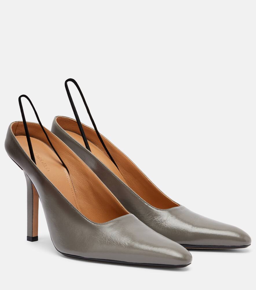 Туфли-лодочки Suki из кожи Calvin Klein Collection, Grey