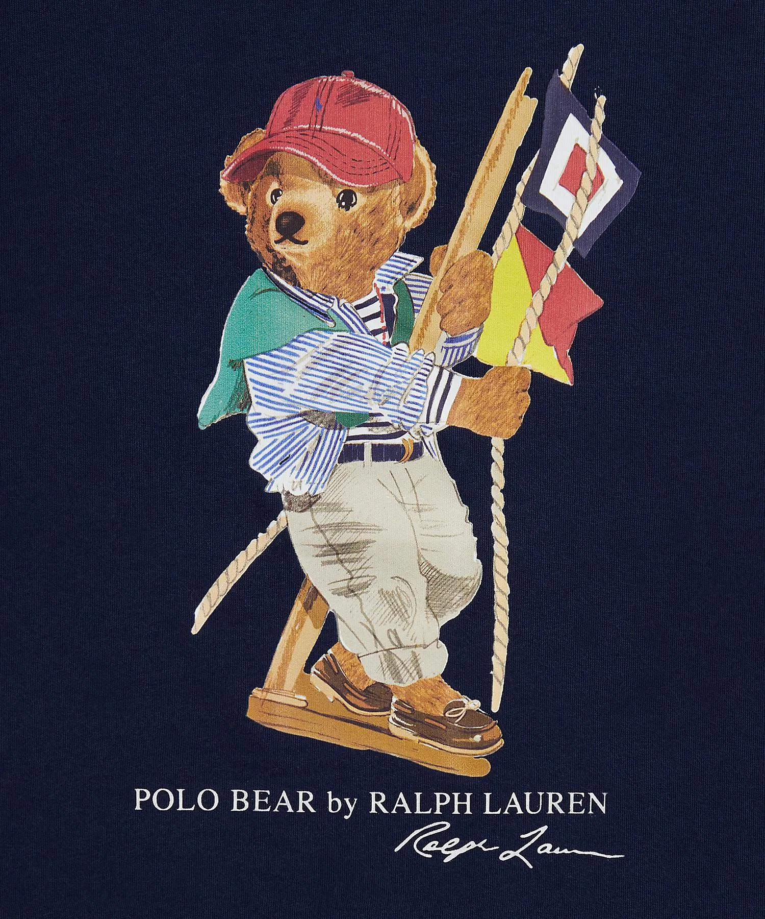 Детская футболка Polo Ralph Lauren с коротким рукавом и принтом — фото 3