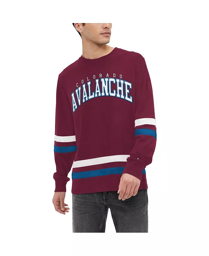 

Мужская бордовая футболка с длинным рукавом Colorado Avalanche Nolan Tommy Hilfiger