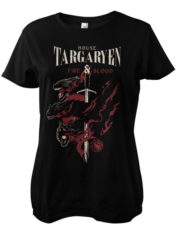 

Футболка House Targaryen Girly Tee Game of Thrones, черный