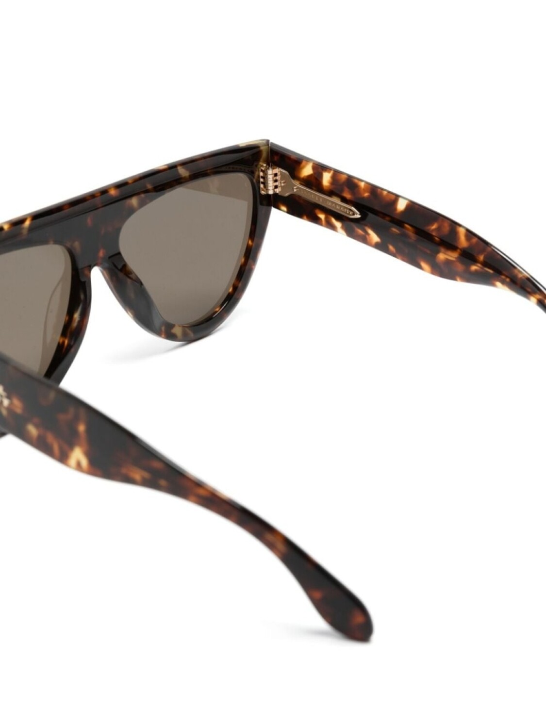 Isabel Marant Eyewear солнцезащитные очки в массивной оправе, коричневый — фото 3
