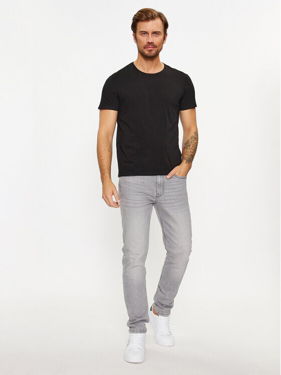 Набор футболок Lacoste Regular Fit Crew Neck, 3 предмета, черный — фото 3
