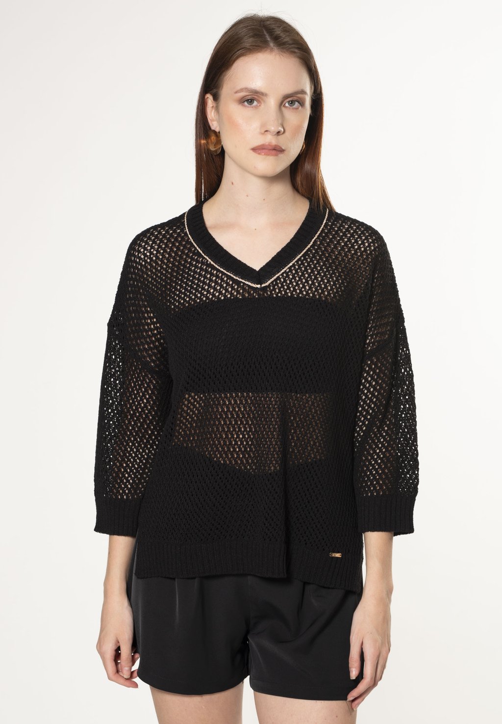 

Свитер HOLED PATTERN INFLUENCER, черный