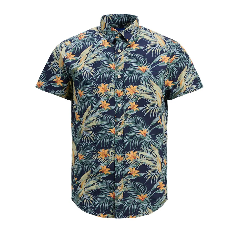 

Рубашка с коротким рукавом Jack & Jones Carlos, синий