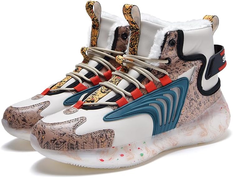 

Мужские модные высокие повседневные кроссовки LHYXU, хлопковые ботинки, зимние сапоги, коричневый