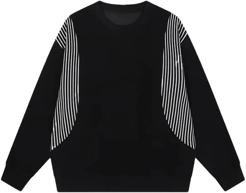Мужской свитер Spliced Contrast Color весенний повседневный стиль Harajuku