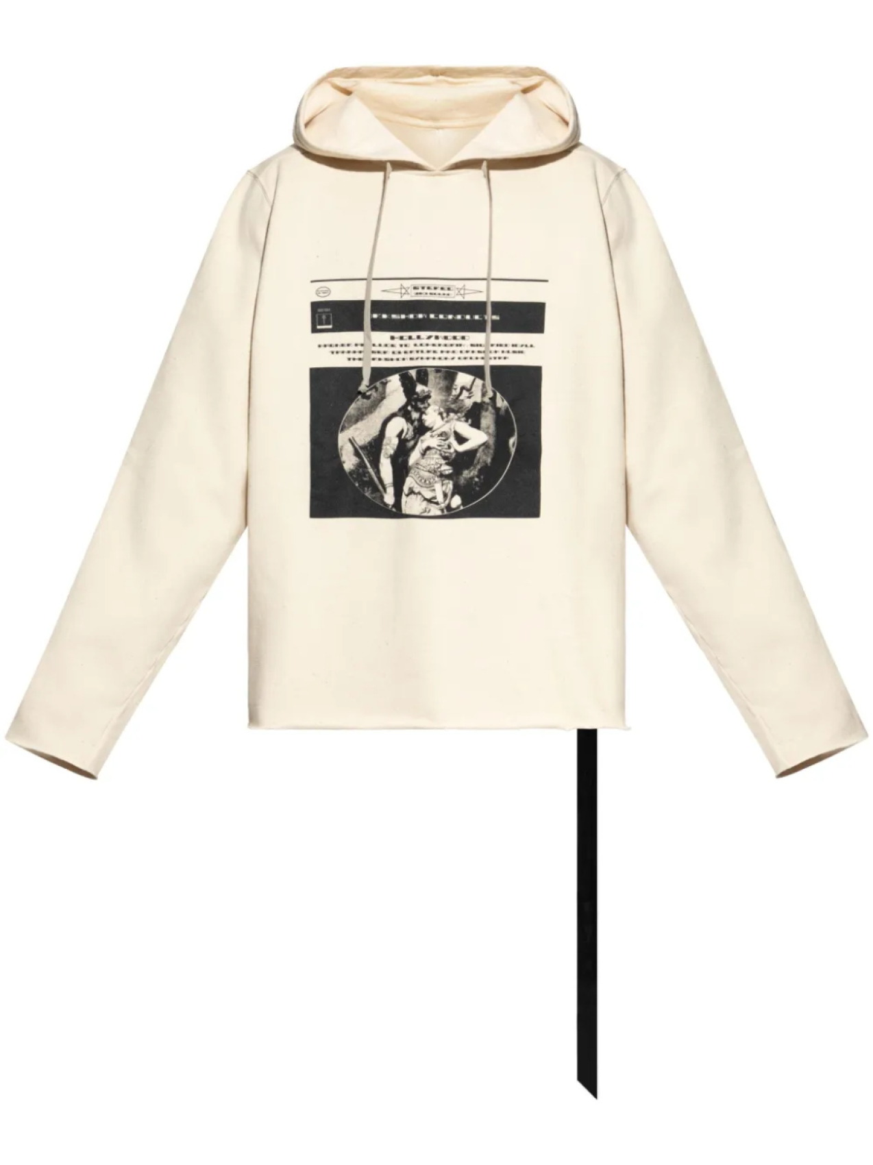 

Толстовка с капюшоном Rick Owens DRKSHDW, нейтральный