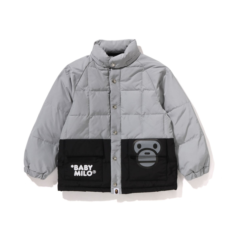 Пуховик kids' A BATHING APE, зеленый — фото 4