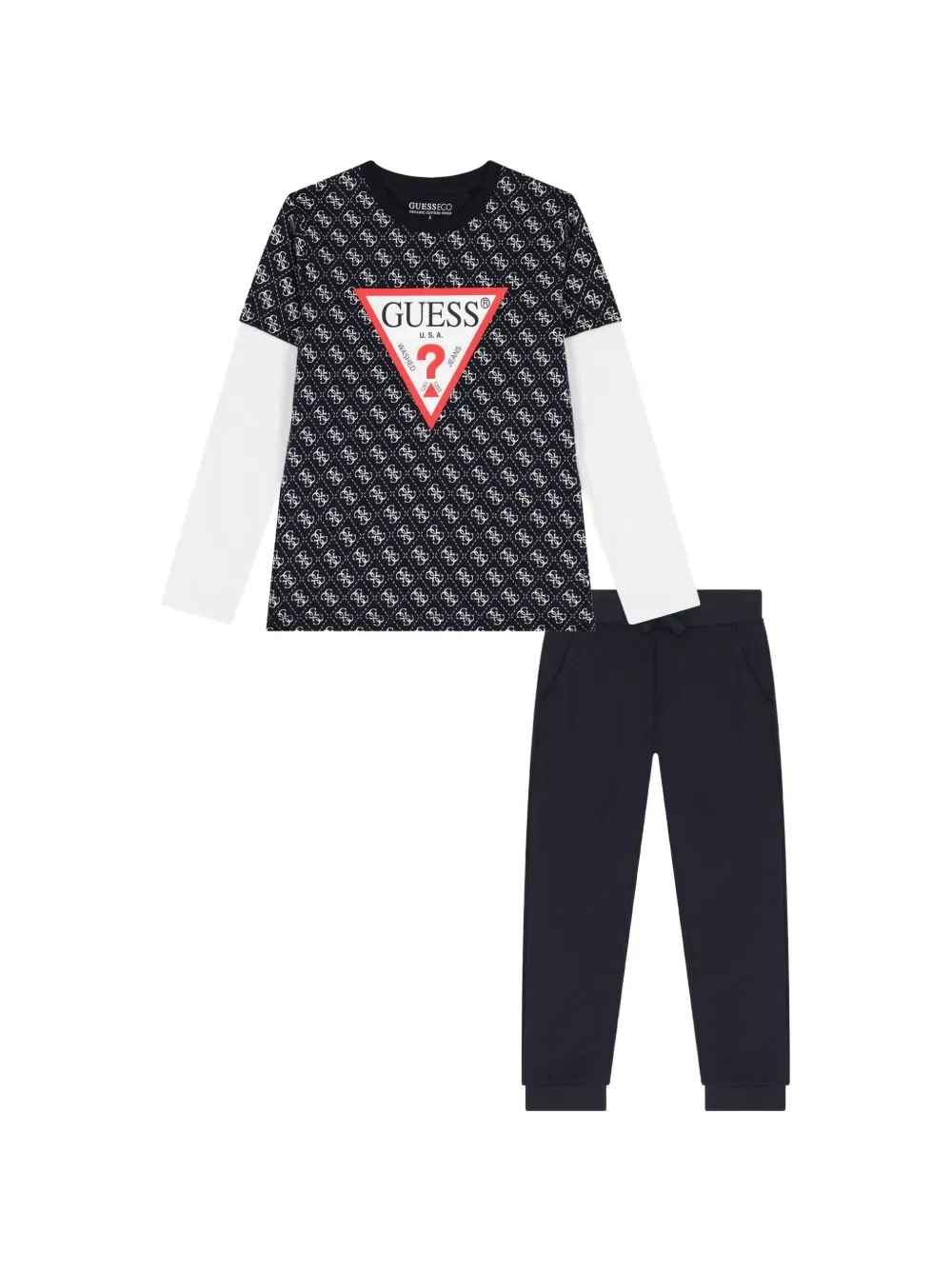 Спортивный костюм с логотипом Guess Kids, синий