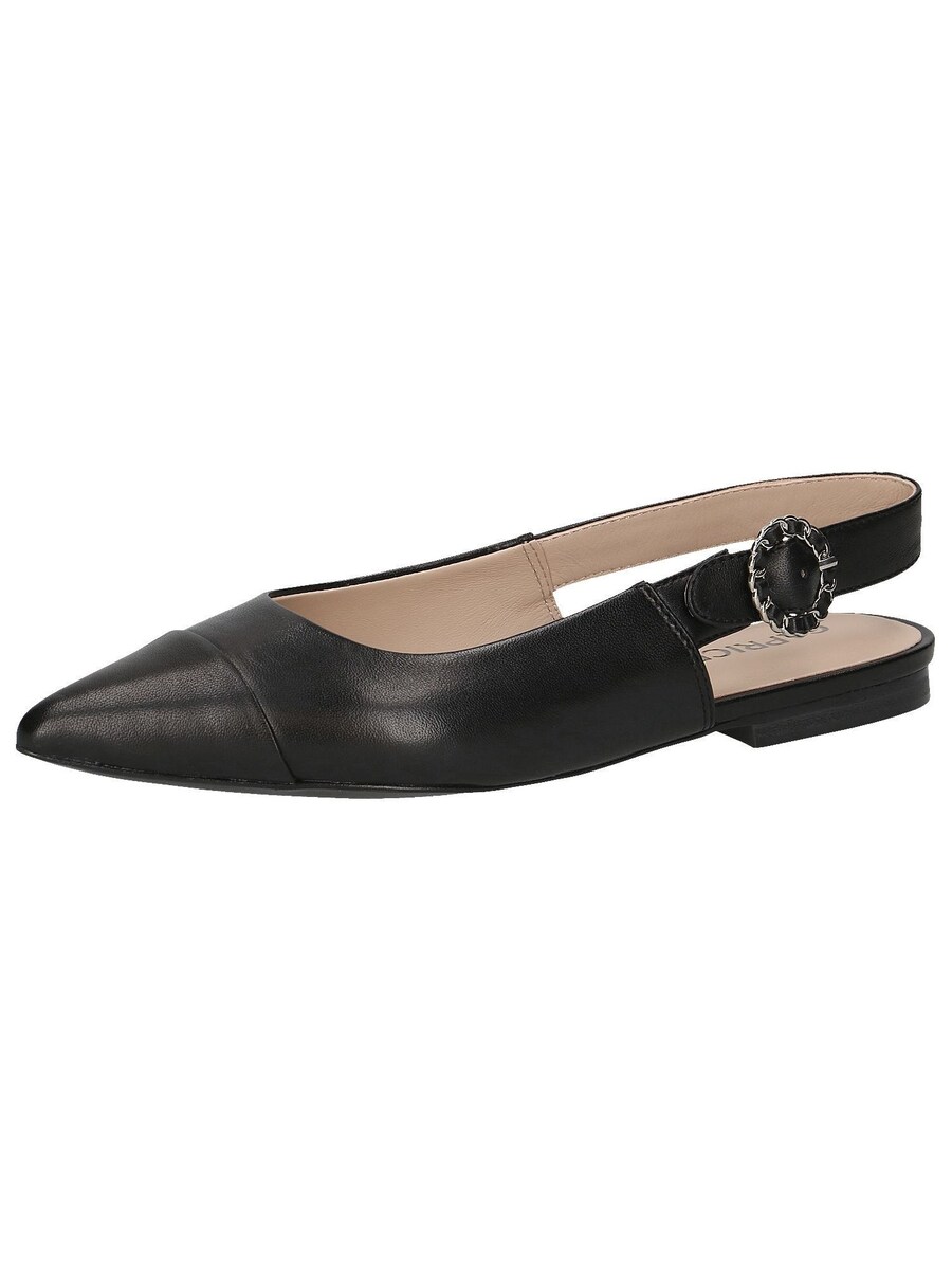 Туфли-лодочки с открытой пяткой CAPRICE, Black