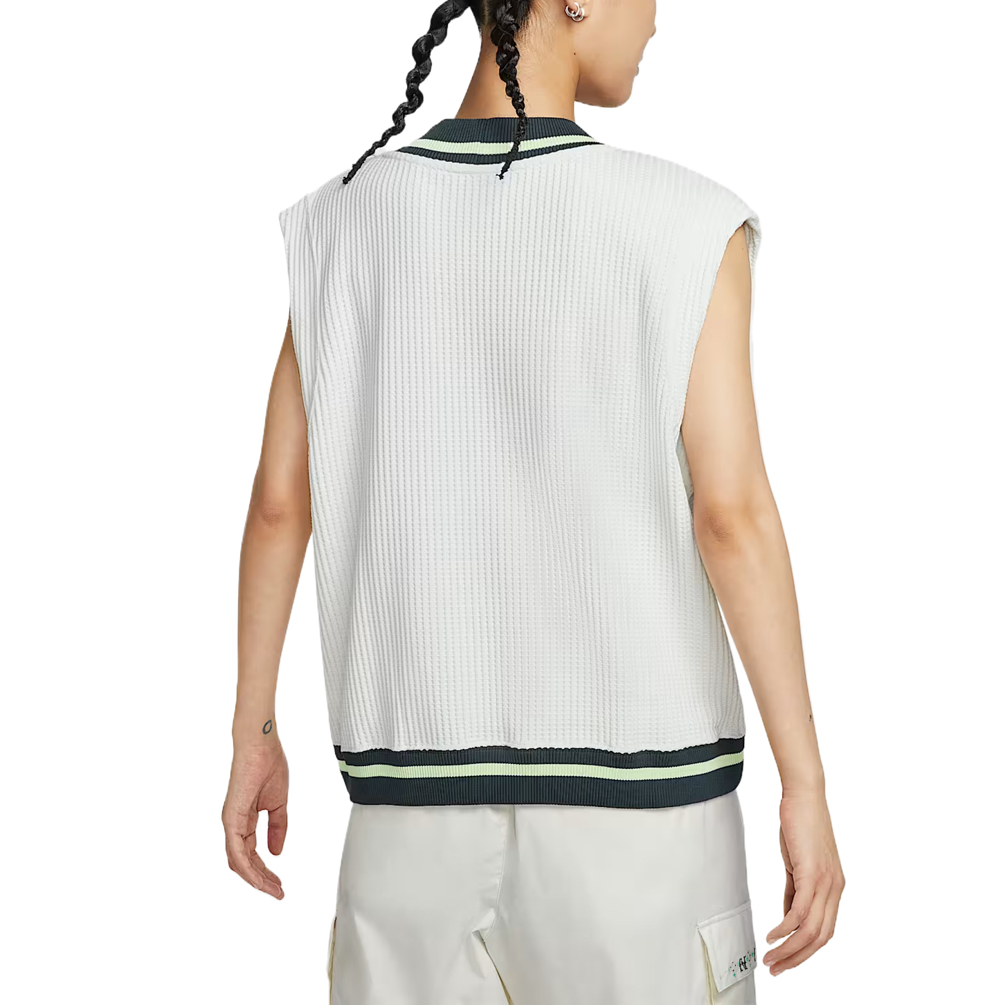 Женская спортивная одежда Waffle Knit Vest Nike, белый — фото 3