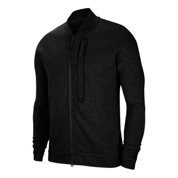 

Куртка tech fleece casual stand collar long sleeves jacket black Nike, черный