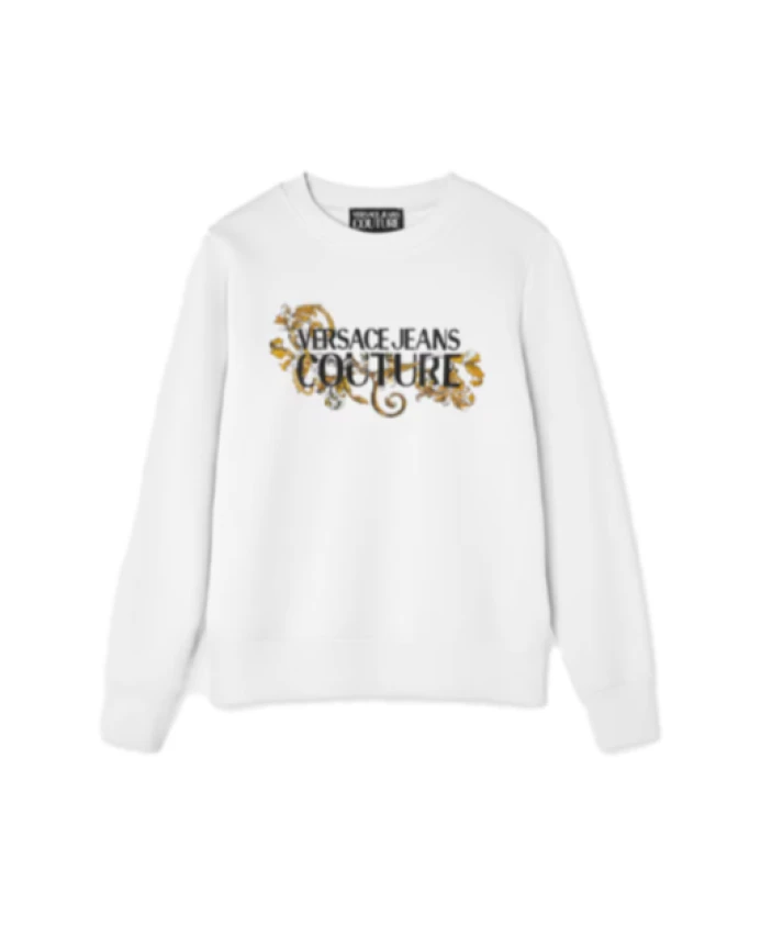 

Толстовка с логотипом и кристаллами Versace Jeans Couture, белый