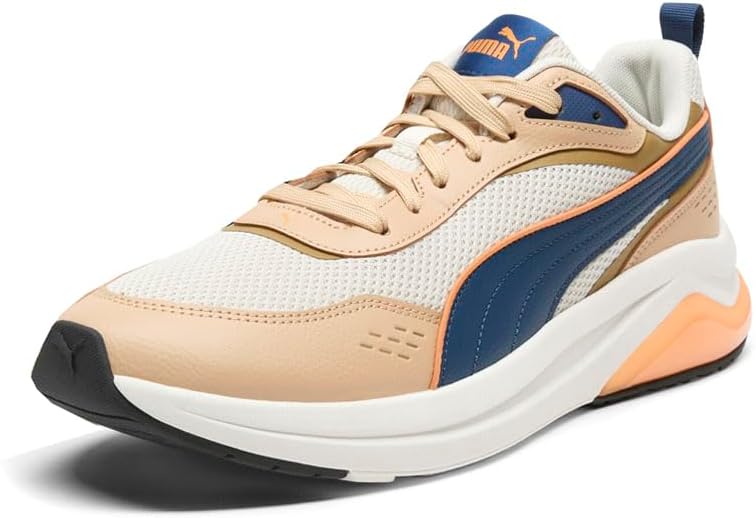 Мужские кроссовки PUMA Amplifier Retro со шнуровкой, повседневные - белые — фото 2