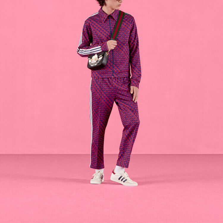Adidas Originals X ADIDAS Повседневные брюки унисекс красные Gucci, красный — фото 2
